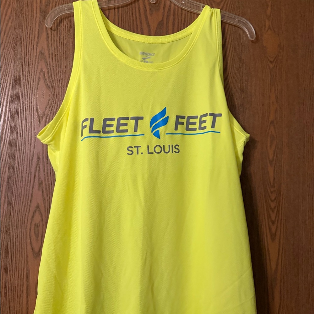Brooks Neon Yellow Tank Top